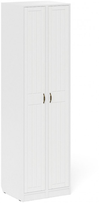 Прихожая П-6-500 Пенал + Пенал, цвет белая шагрень/фасады МДФ белое дерево фрезеровка прованс, ШхГхВ 60х50х210 см., универсальная сборка