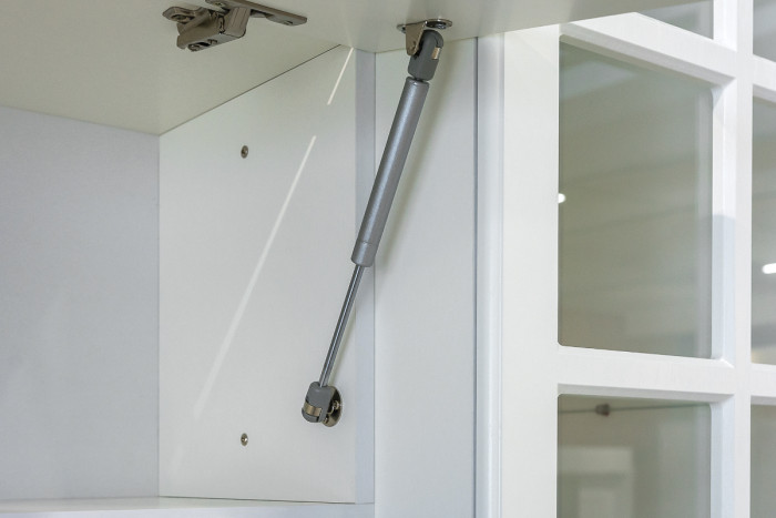 Ливерпуль Набор мебели 6, цвет ясень ваниль/белый, ШхГхВ 240х49,3х220,3 см.(без учёта карниза), ниша для тв 140х49х90 см., универсальная сборка