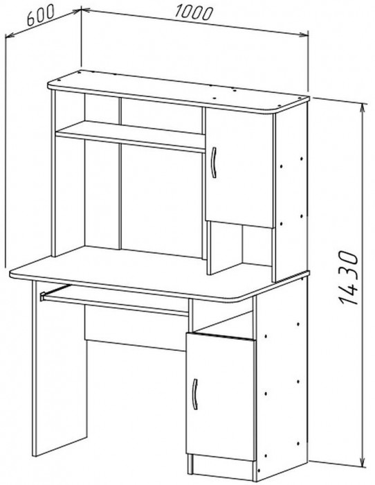 Интел-15 стол компьютерный Ясень Шимо темный / Светлый