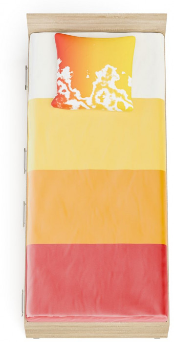 Мори Кровать с ящиками 0900, цвет дуб сонома, ШхГхВ 93,5х203,5х70 см., сп.м. 900х2000 мм., без матраса, основание есть