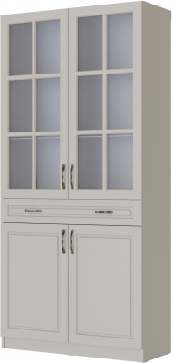 Шкаф-витрина Апполия, Кашемир/Сантьяго софт