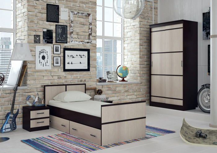 Кровать с реечным настилом Сакура ЛИТ 90х200