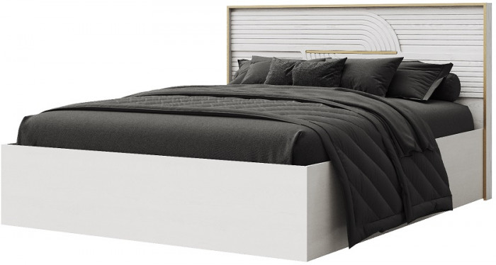 Модульная спальня "Монтиз" - Белый текстурный/Корунд джелато