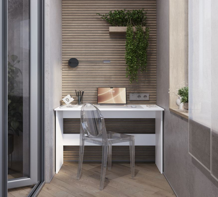 Стол письменный "Берг" ПС-01 белый