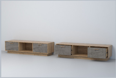 Эго Тумба Т-3 ПД (Камень Темный/Дуб Крафт Золотой)