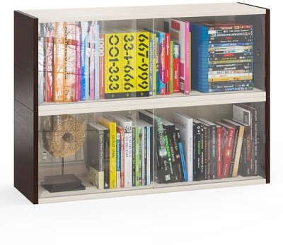 Две полки книжных С-МД-КН01, венге/дуб