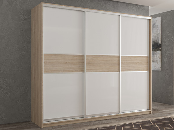 Шкаф-купе Кааппи 11 Сонома Светлый 240х45х230 см