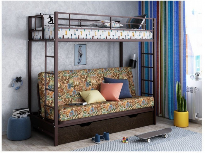 Двухъярусная кровать Мадлен ЯЯ (Белый)