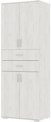 НЕЛЬСОН ШК 05 (СОЛО-5) Шкаф (0.800х2,200х0,500) дуб крафт белый/дуб крафт белый