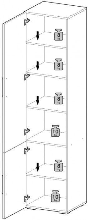 Шкаф-пенал Антеро П-500