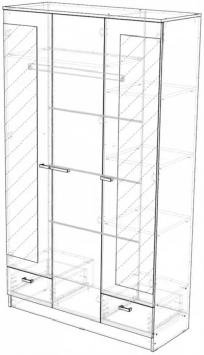 Адель Шкаф 1,2, Венге/лоредо