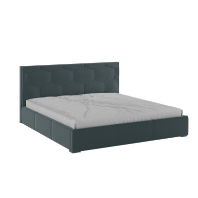 Манука Кровать интерьерная 180 серый, ортопед