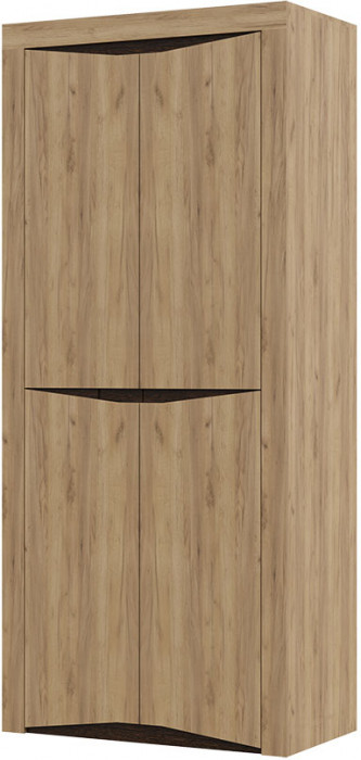 Спальня "Паола" ШК 701 (972х2200х532 мм) дуб крафт золото