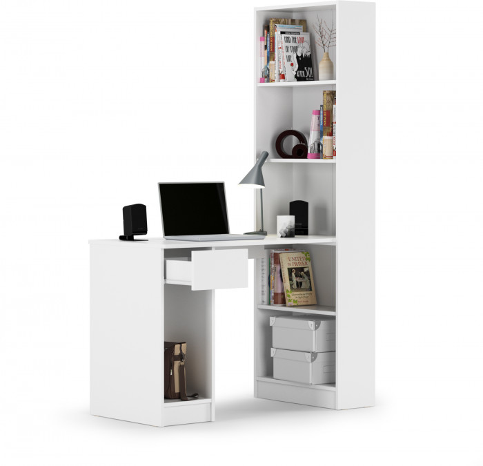 Лайт Шкаф комбинированный 10.01(письменный стол), белый