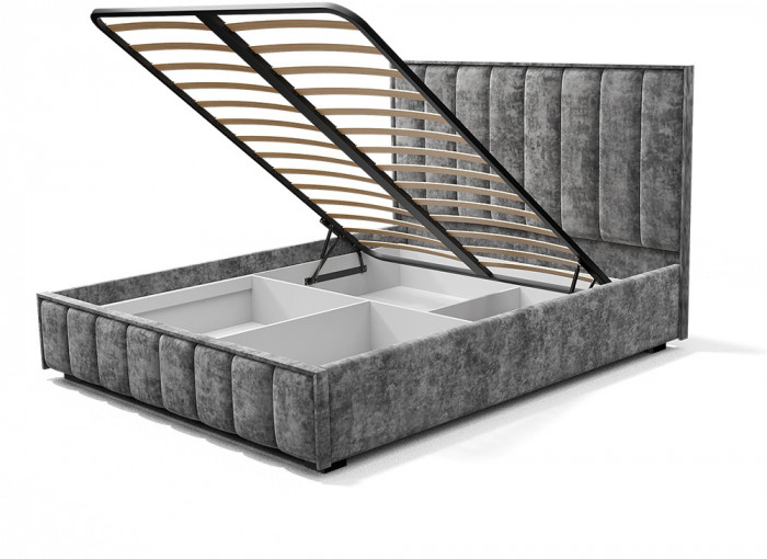Кровать с подъемным механизмом Мирабель КР-11 (1,4м), Грифельный