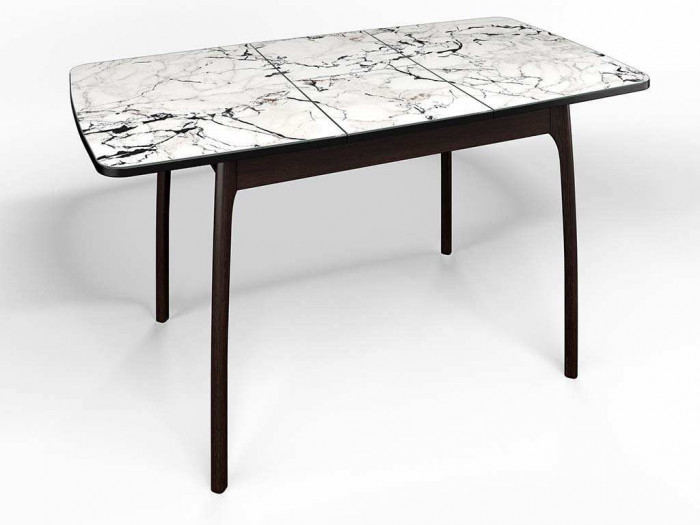 Стол СМ-1 Флорида опора массив изогнутая венге