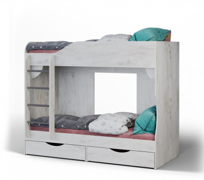 Кровать двухъярусная №3 "Атланта" - Бетон пайн светлый