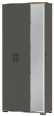 Прихожая 2-3421дкт/граф Домино-мини, дуб крафт табачный/графит