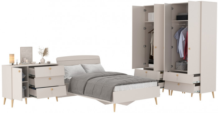 Афина Спальня 18-1200, кашемир серый