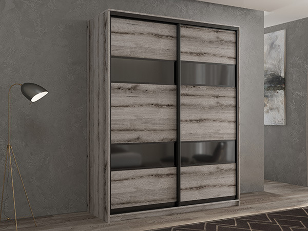 Шкаф-купе Кааппи 7 Эвок Окаменелый 100х45х230 см