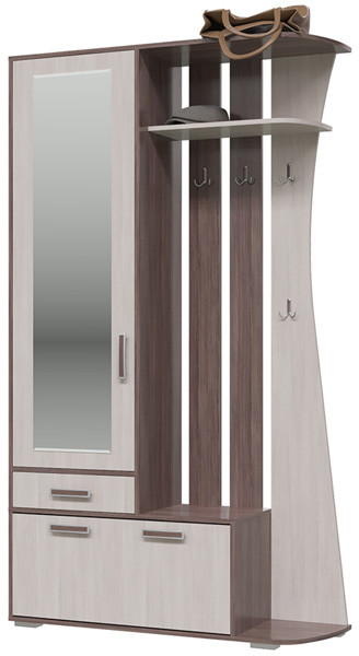 Прихожая 2-3424бод.тем/св Мокко, бодега тёмный/бодега светлый