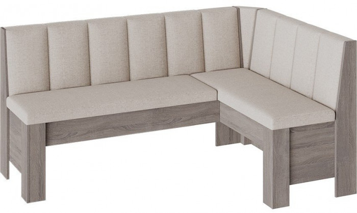 Ганновер Скамья угловая (Дуб Сонома трюфель/Рогожка Capri Бежевая)