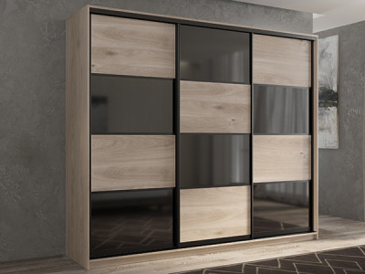 Шкаф-купе Кааппи 13 Кастелло Серый 210х45х230 см