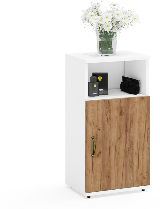 Лидер-8 Тумба МД 3.19 4 шт., белый шагрень/крафт золото