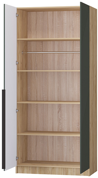 Шкаф Авис 1,0, Крафт золотой/Грин