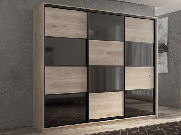 Шкаф-купе Кааппи 13 Кастелло Серый 180х60х230 см