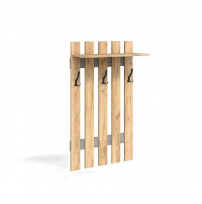 Вешалка Мини-Лайт МЛ-3/дуб крафт/ателье