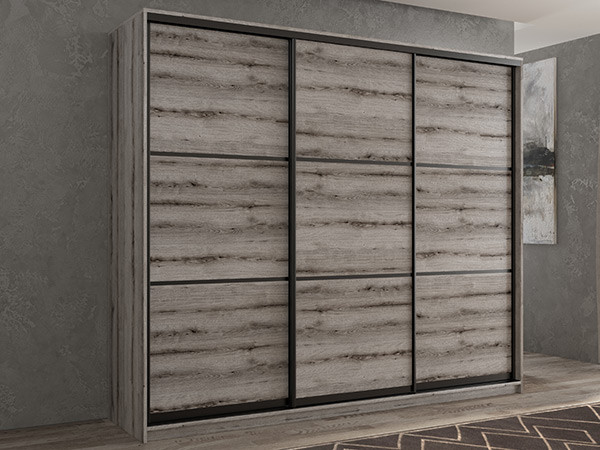 Шкаф-купе Кааппи 4 Эвок Окаменелый 270х60х230 см