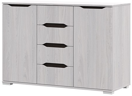 ВАЛЕНСИЯ КМ 012 комод со створками (1,2х0,83х0,45) дуб анкор