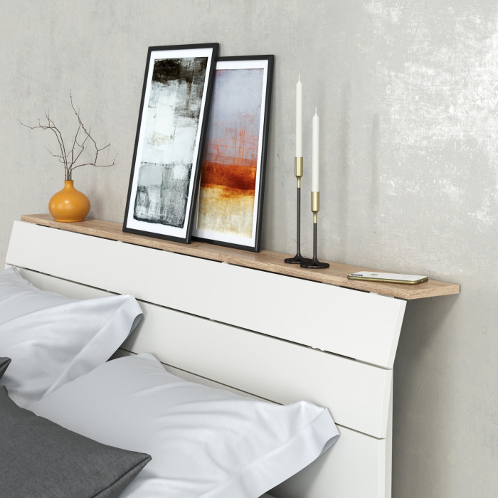 Муссон Спальня № 15, белый/дуб эндгрейн элегантный