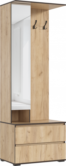 Норд Прихожая, композиция №1, Дуб крафт/Дуб крафт