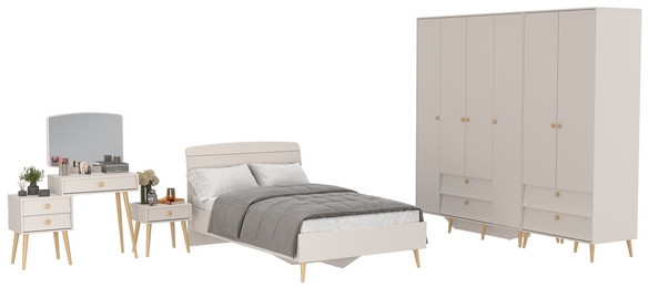 Афина Спальня 39-1200, цвет кашемир серый, сп.м. 1200х2000 мм., б/м, основание есть - фанера