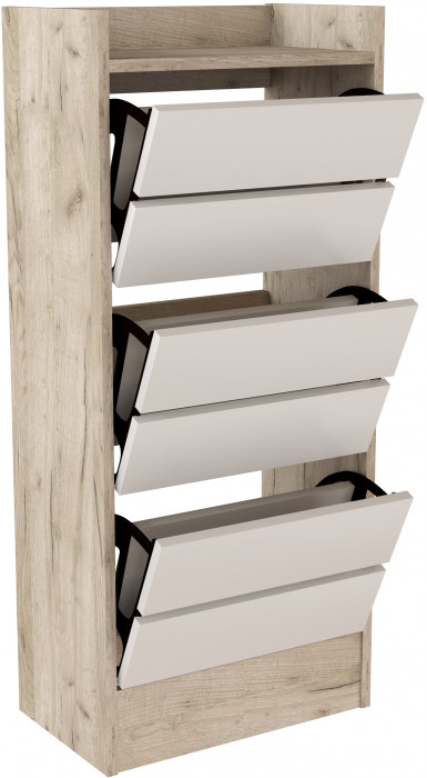 Модульная Прихожая Ямайка, композиция 2, Крафт серый/Кашемир