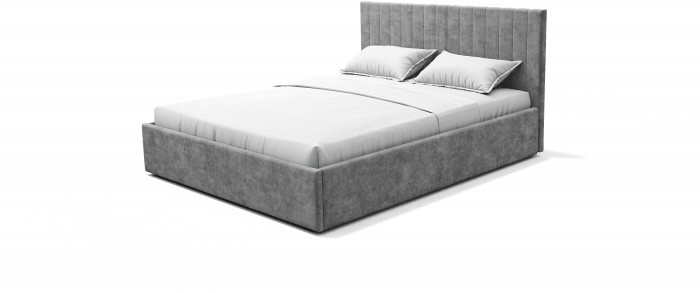 Кровать с подъемным механизмом Хлоя 1,6м, Хром