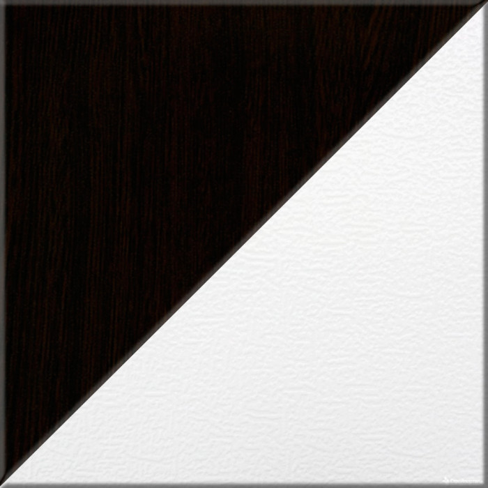 Два стола письменных С-МД-1-04, цвет венге/белый шагрень, ШхГхВ 260х75х74 см., универсальная сборка