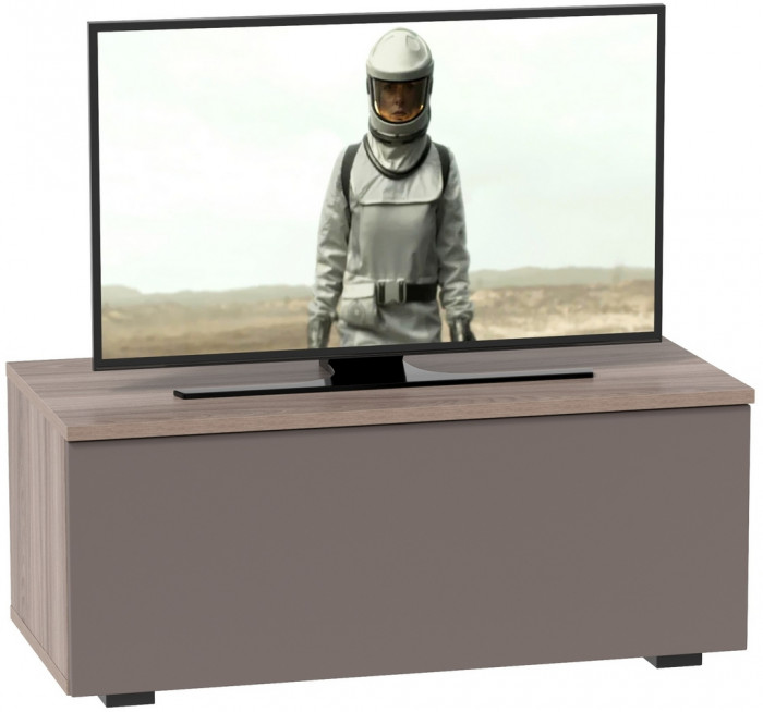Роквуд Тумба под ТВ 16.54.01, цвет корпус ДСП эмили блаш/фасады МДФ графит мягкая шагрень, ШхГхВ 76,8х36,8х32 см.