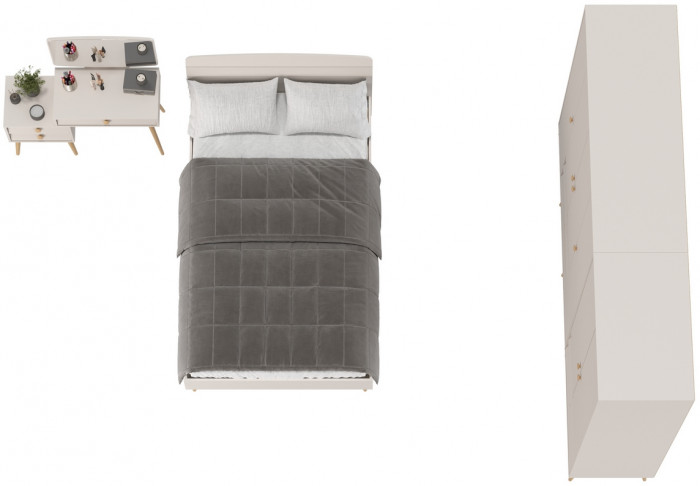 Афина Спальня 20-1200, кашемир серый