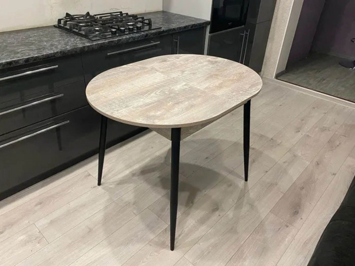 Обеденная группа Стиль-1 / Стул Х 4 шт. / Бетон темный/черный / бид 08