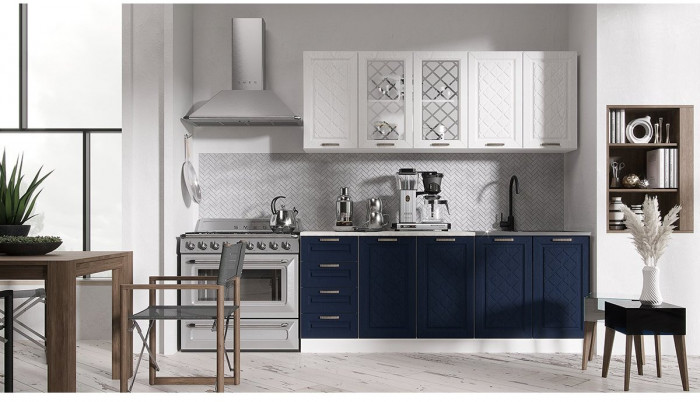 Кухня МДФ Агава 2000, Акация белая