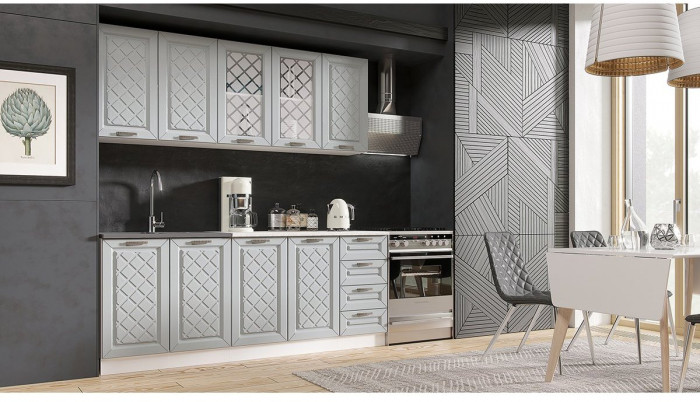 Кухня МДФ Агава 2000, Акация белая