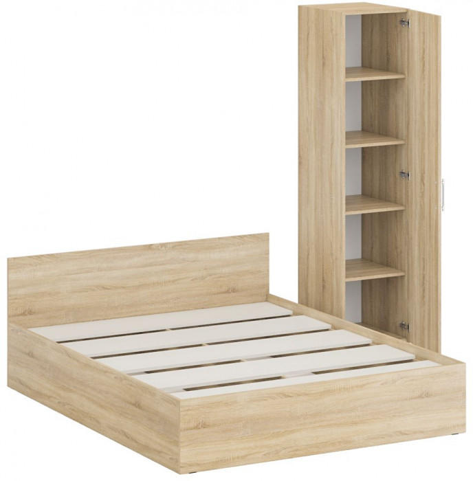Кровать 1600 + Пенал Стандарт, дуб сонома