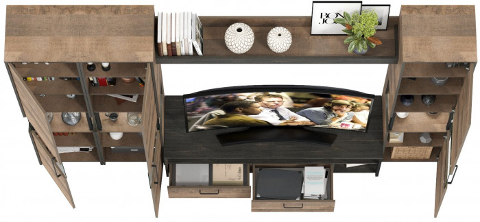 Трувор Гостиная 031, дуб гранж песочный/интра