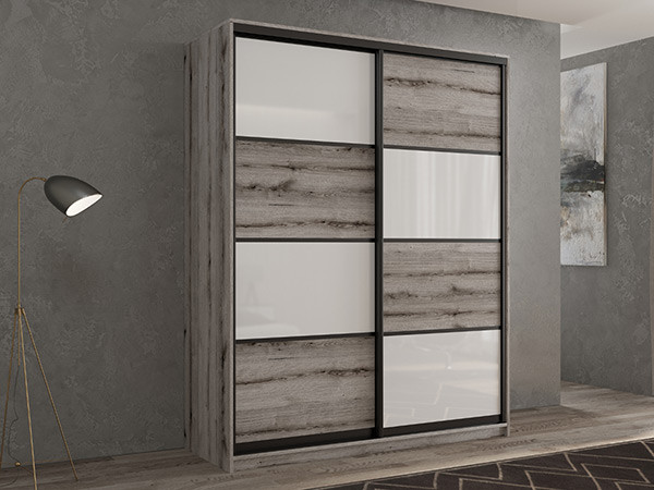 Шкаф-купе Кааппи 14 Эвок Окаменелый 140х45х230 см