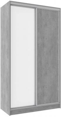 Шкаф-купе двухдверный с зеркалом 1200 Домашний Ателиер светлый