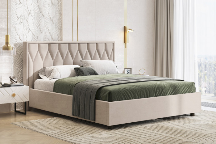 Кровать-10М с подъёмным основанием 1800 хумус